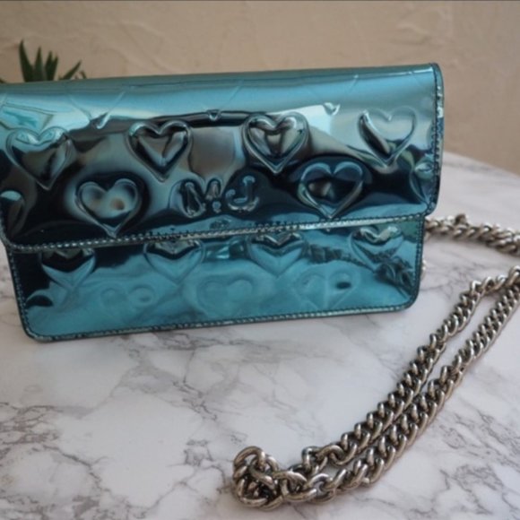 Marc Jacobs Handbags - Marc by Marc Jacobs Mirror Heart Blue Bag Small